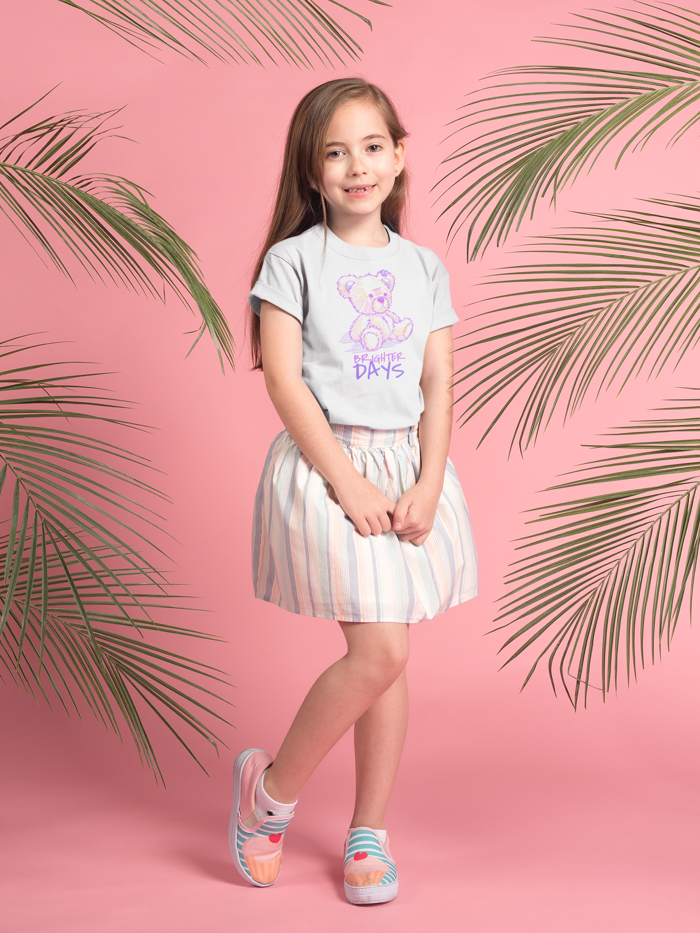 Brighter Days - Тениска за Деца с Щампа на Мече