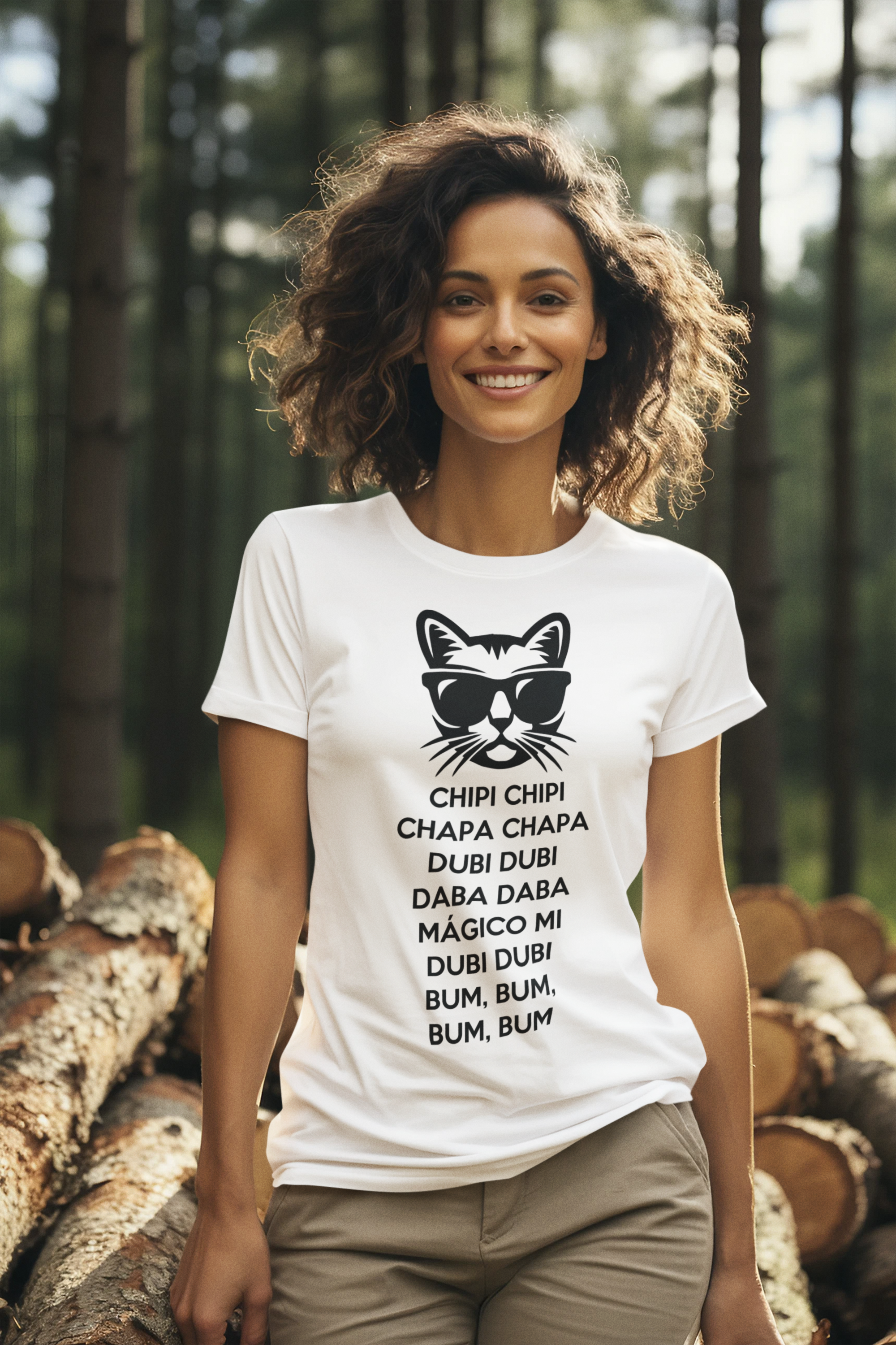 Chipi Chipi Chapa Chapa Тениска с Щампа Котка