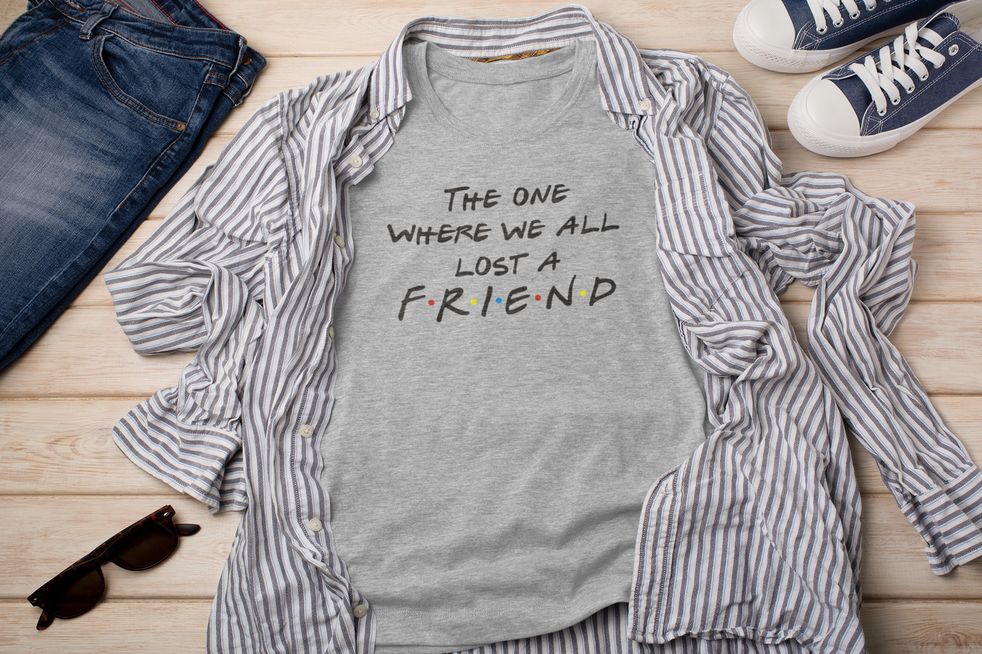 The One Where We All Lost a Friend - Тениска от Приятели