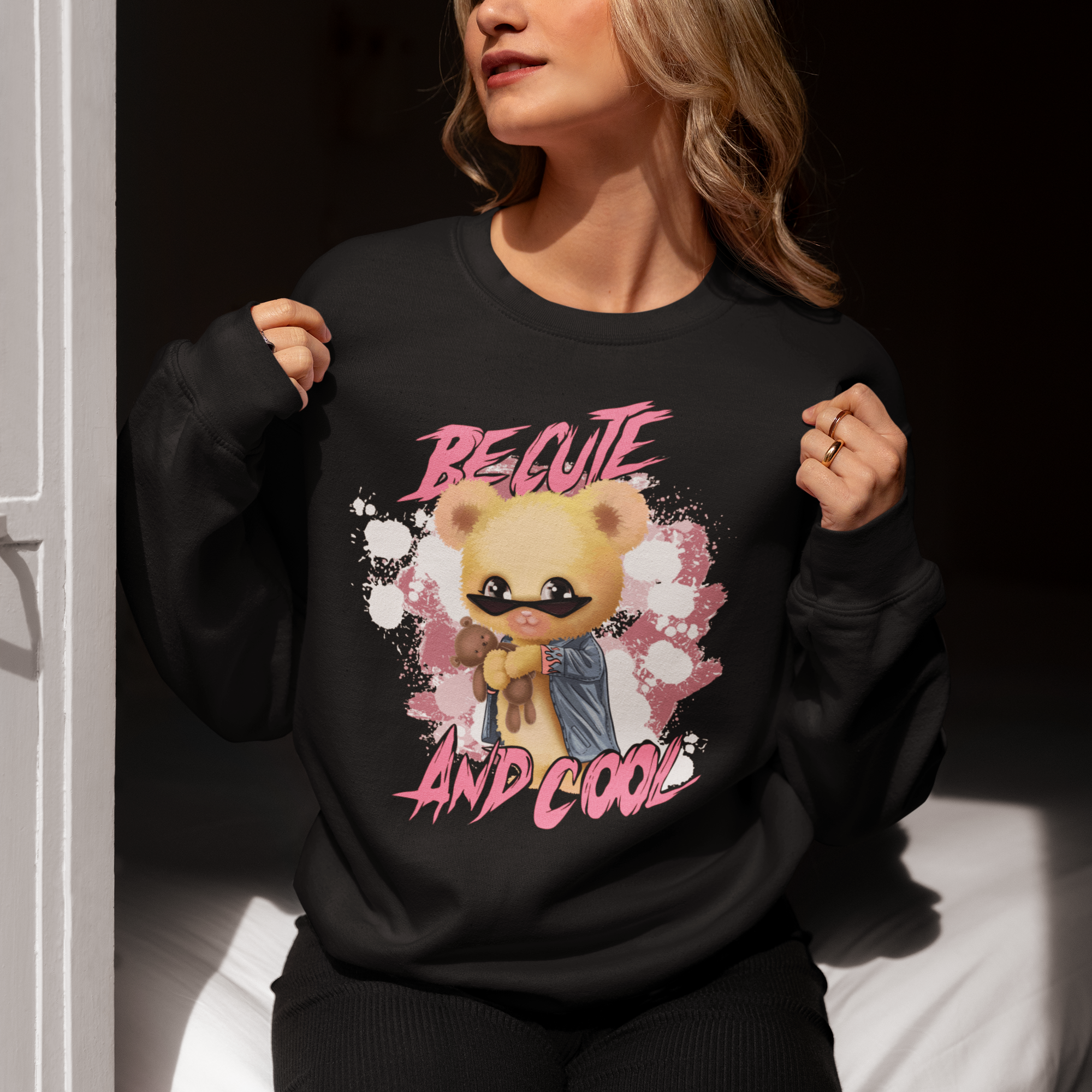 Be Cute and Cool - Ватирана блуза с Мече - Unisex Модел