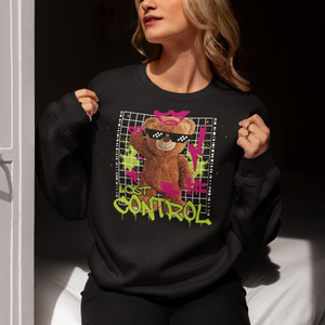 Lost Control - Ватирана блуза с Мече - Unisex Модел