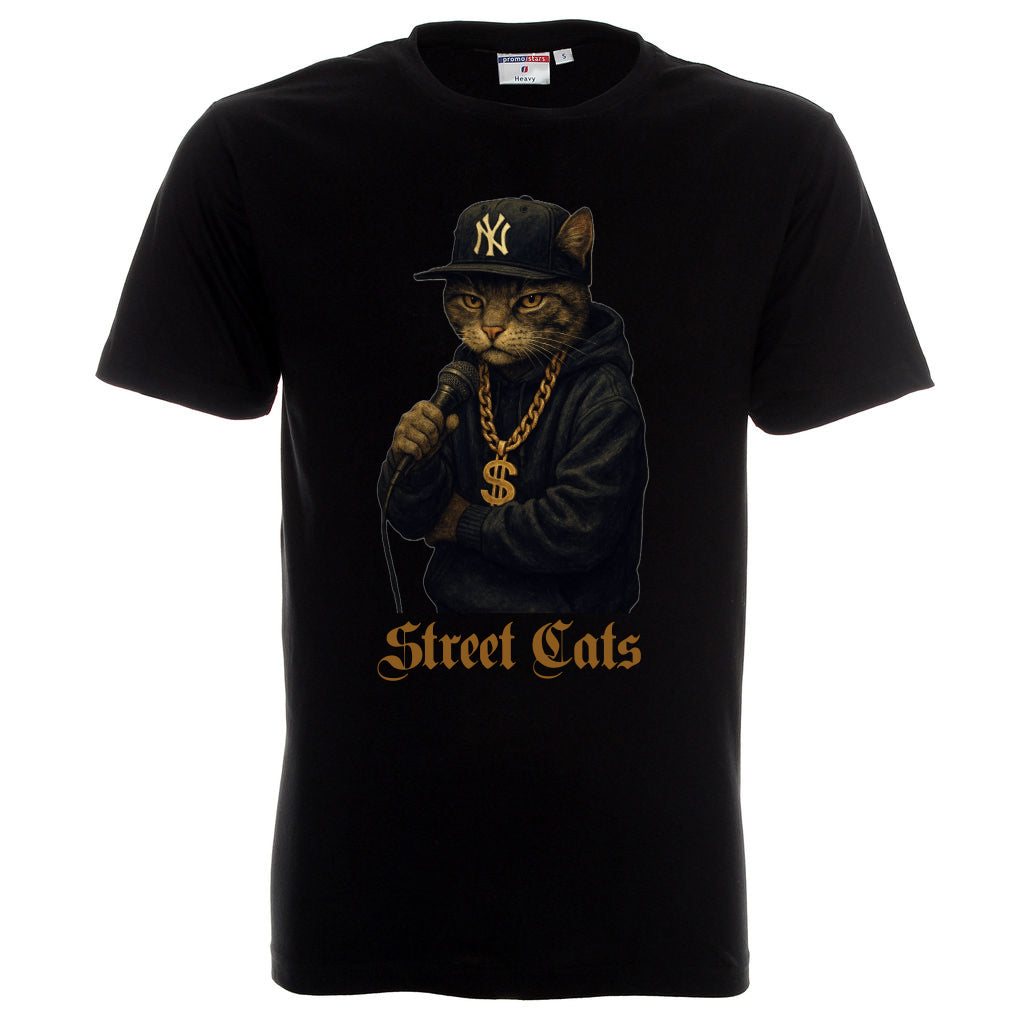 Тениска Street Cats - Hip Hop Котка от 90-те