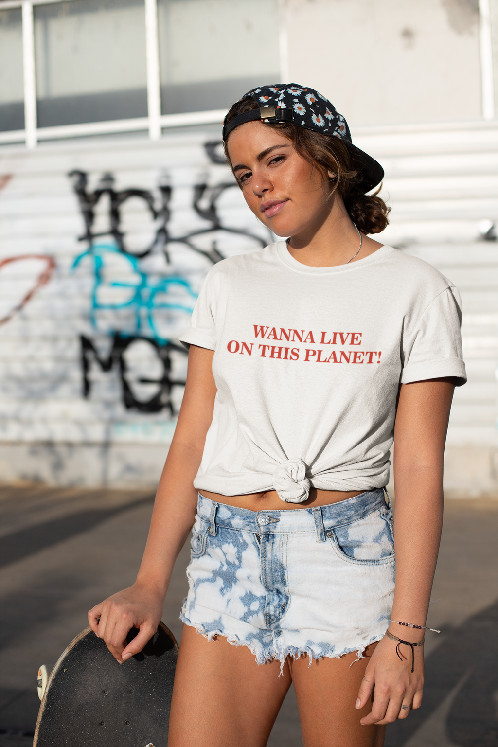 Wanna Live on this Planet - Грета Тунберг - Тениска с Щампа