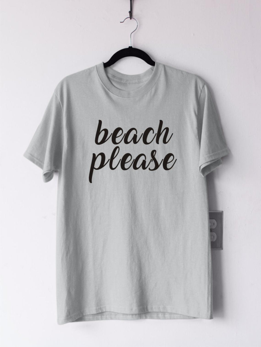 Тениска с надпис Beach Please