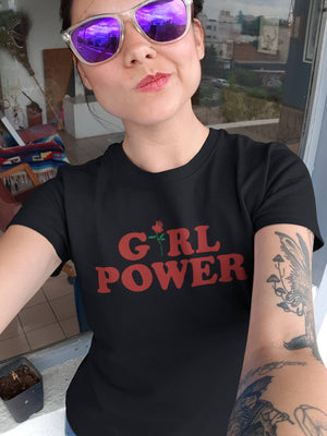 Тениска с надпис - Girl Power