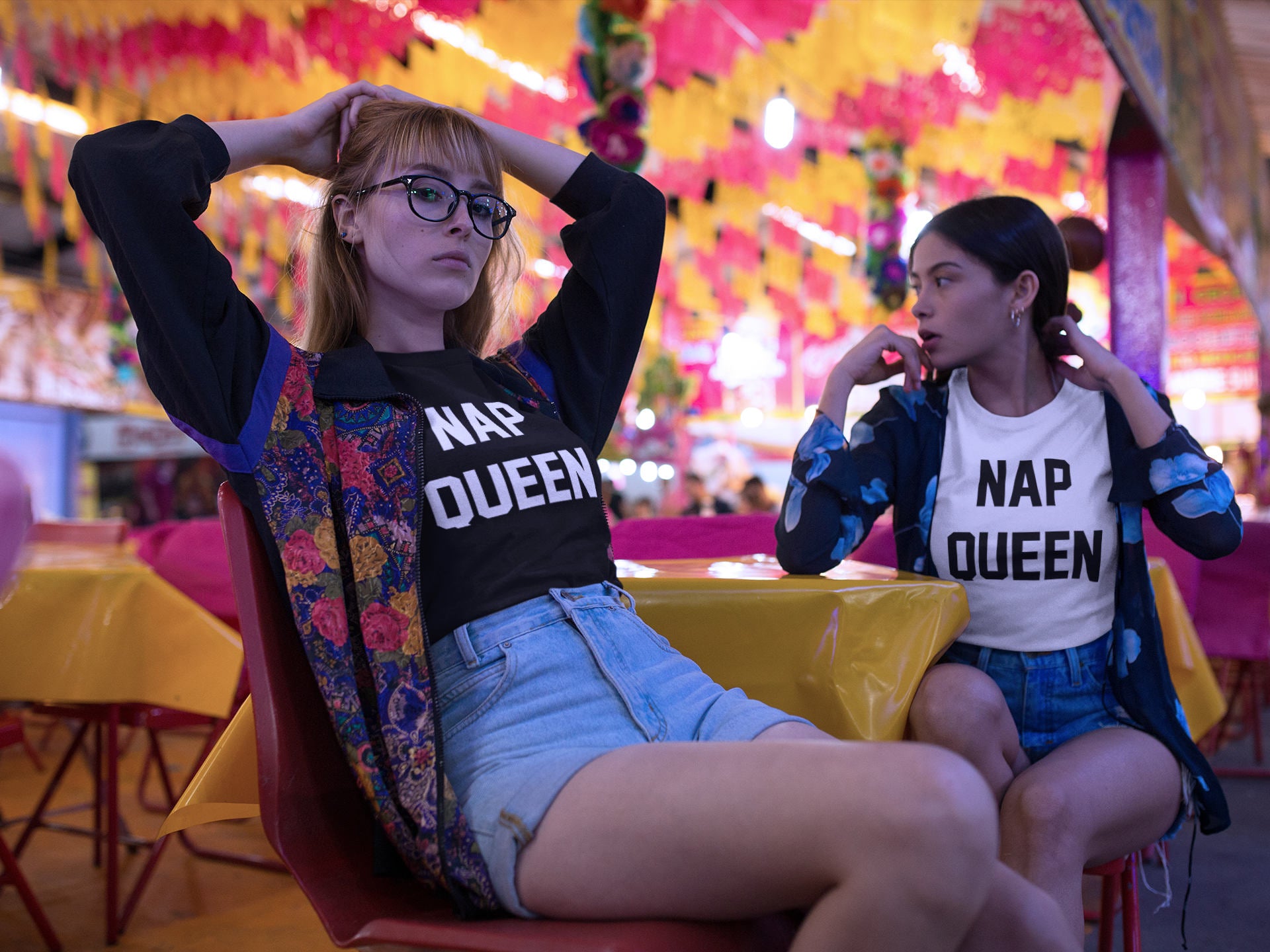 Тениска с щампа - Nap Queen