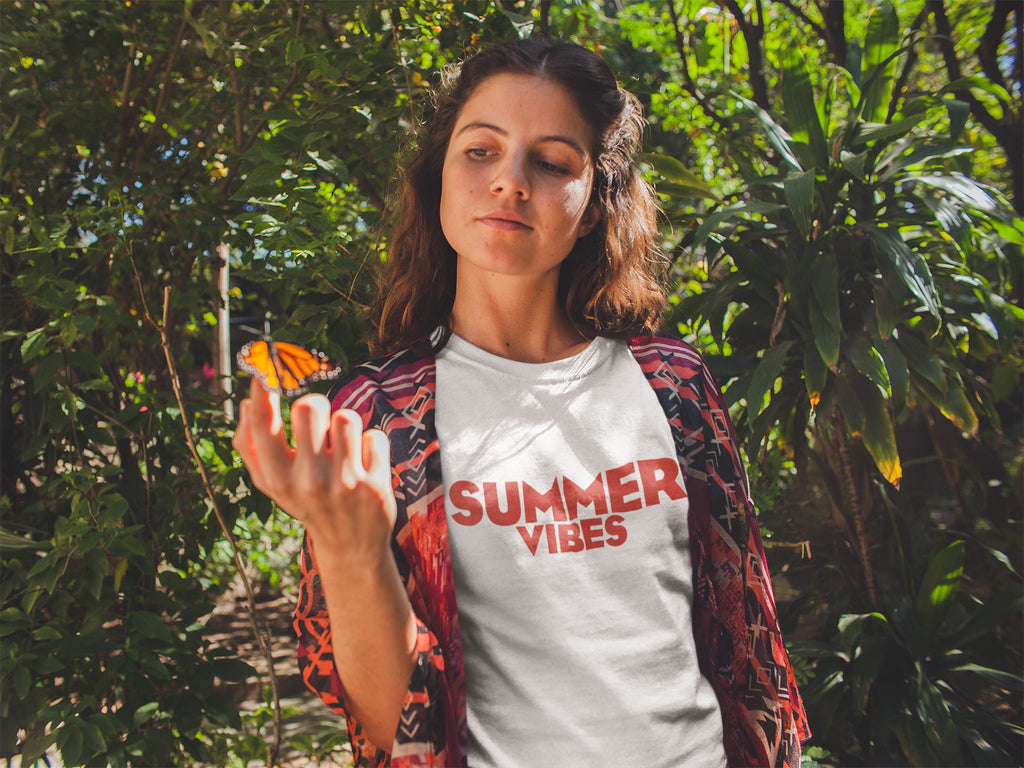 Тениска с надпис - Summer Vibes