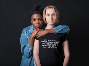 Тениска с надпис - Не На Расизма