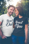 Тениски за двойки Blessed Mom and Dad