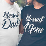 Тениски за двойки Blessed Mom and Dad