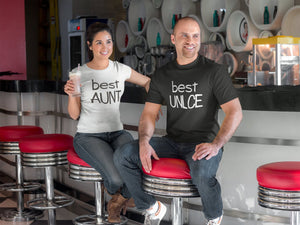 Сет Тениски с щампа Best Uncle Best Aunt