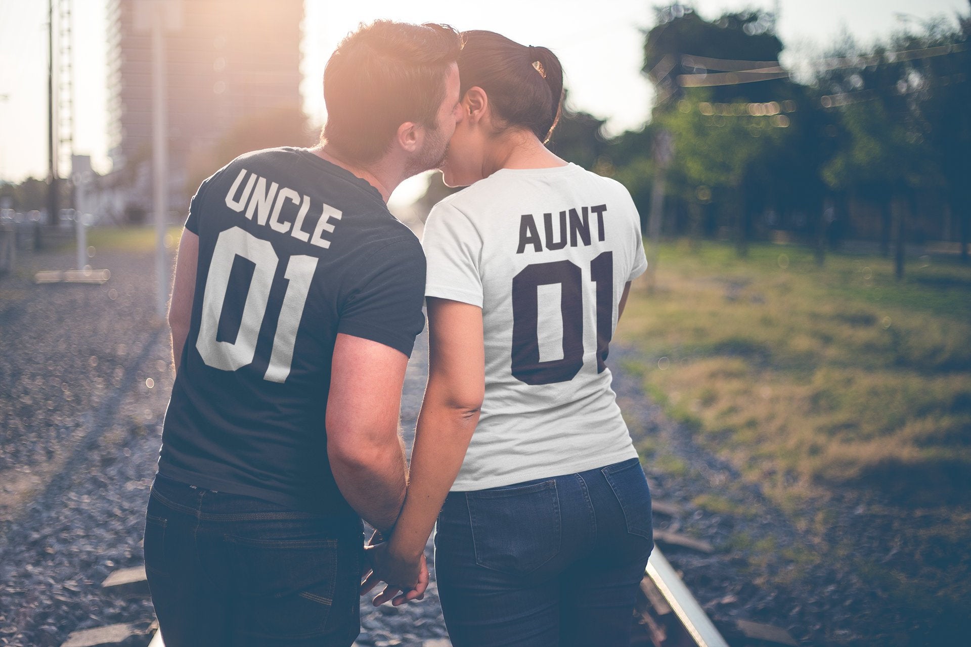 Комплект тениски за двойки  Uncle - Aunt