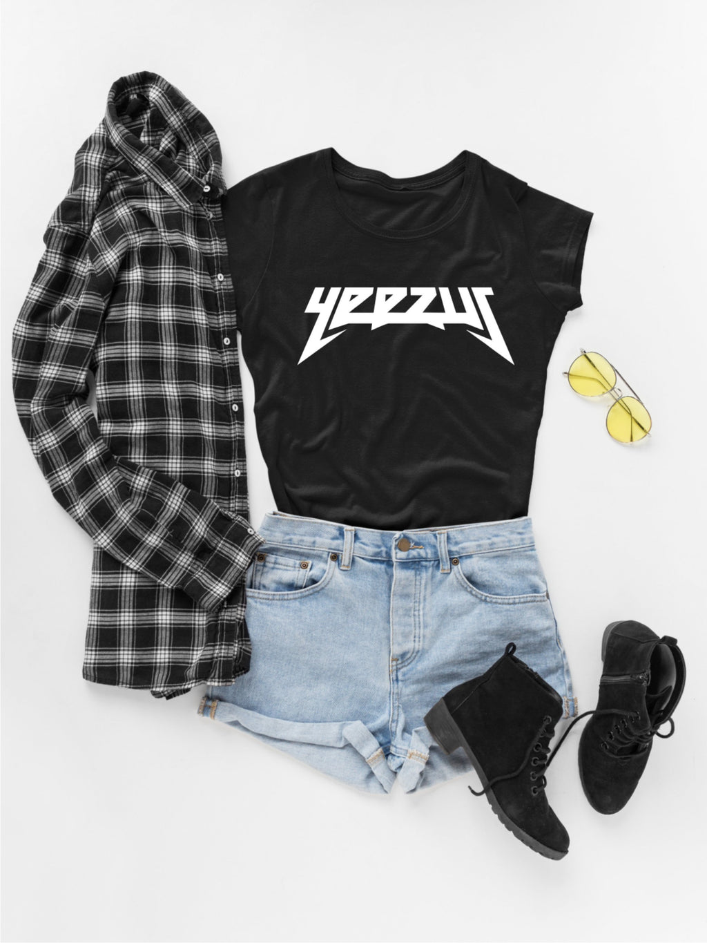 Тениска с надпис Yeezus