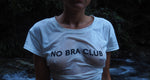 Тениска с надпис - No Bra Club