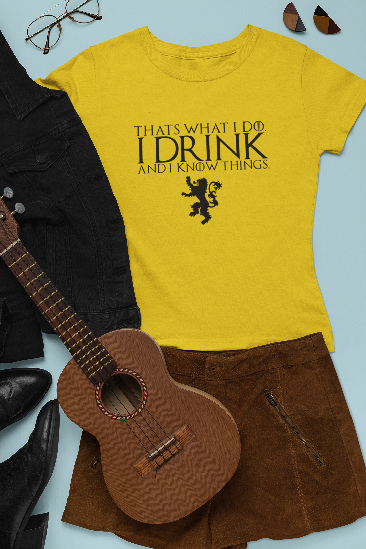 I Drink and I Know Things - Game of Thrones тениска с надпис