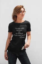 Тениска с призив от Грета Тунберг