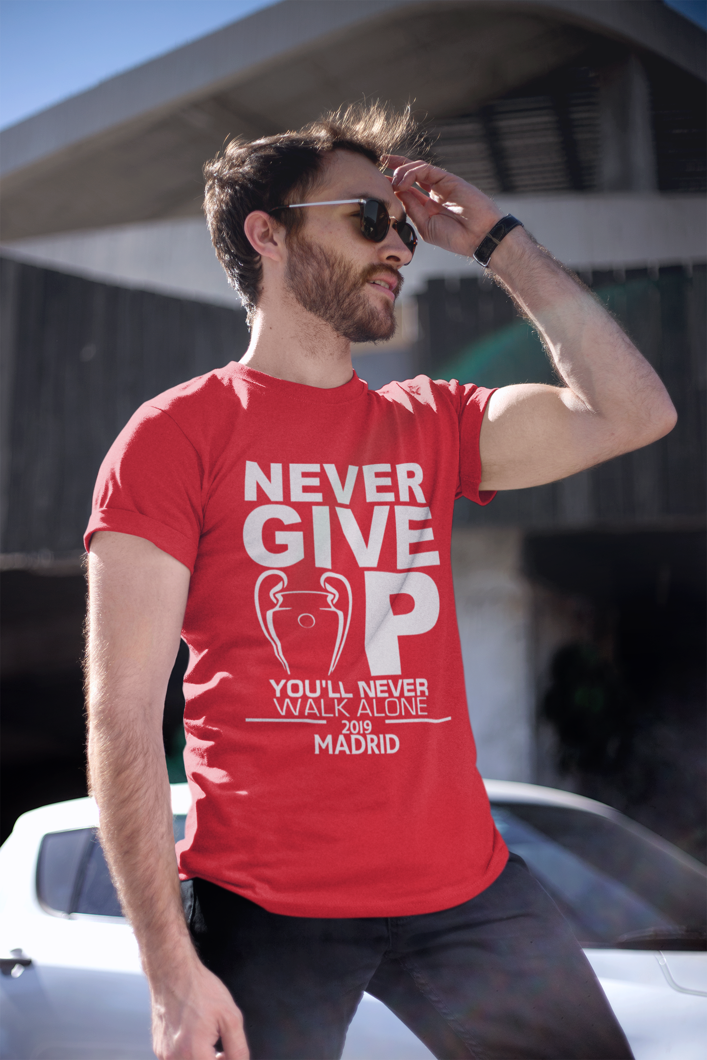 Тениска Салах - Never give up, Шампионска Лига 2019 Финал